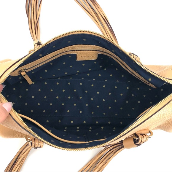 Kate Spade Camel Pebbled Leather Satchel - Picture 3 of 12